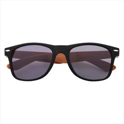 Black with Bamboo Look Temples Front